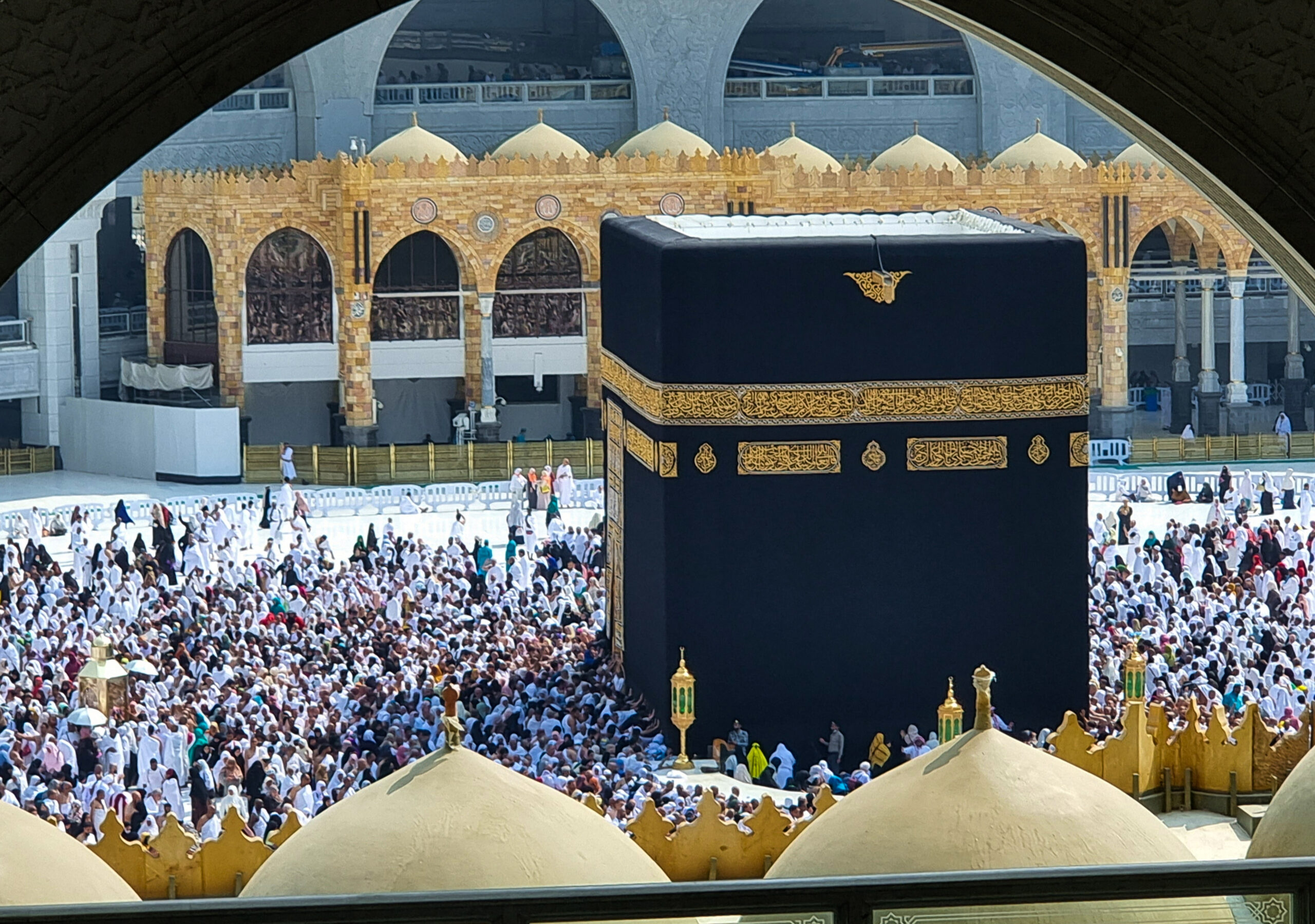 Grand Mosque of Makkah view from Abraj Al-Bait area Umrah 2026